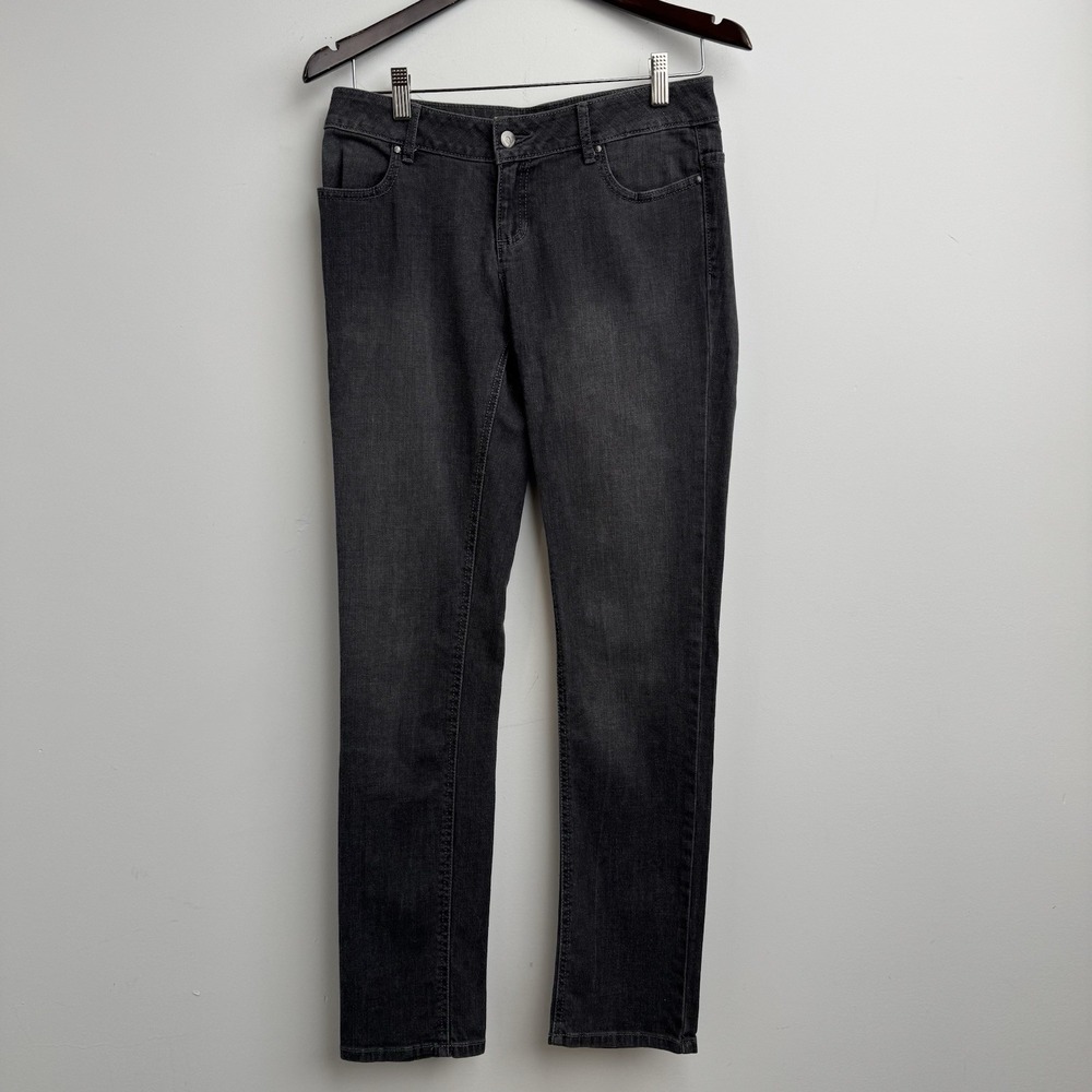 Simply Vera Wang Jeans Womens 4 Gray Denim Skinny Fit Cotton‎ Acid Wash Spandex